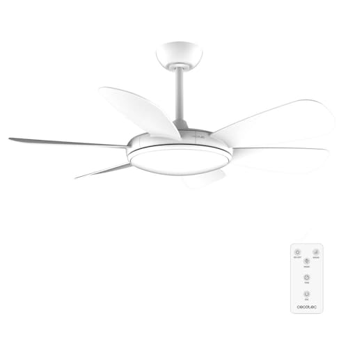 Cecotec EnergySilence Aero 5200 White Ceiling Fan with LED Light and Remote Control