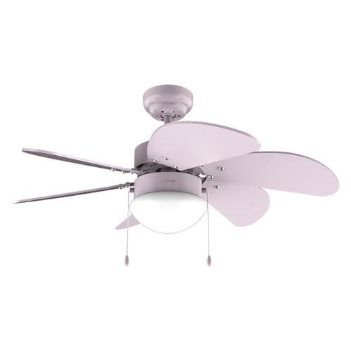 Cecotec EnergySilence Aero 3600 Vision Ceiling Fan in elegant purple design with light