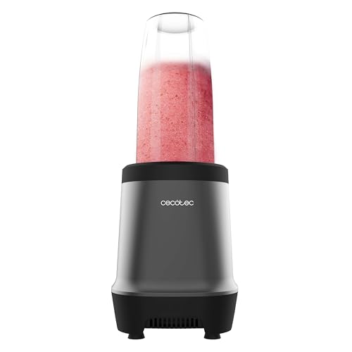 Cecotec Nutriblender Fusion Stand Mixer in black with portable cups