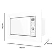 Cecotec GrandHeat 2000 Built-In Microwave With Grill - Quick Cooking