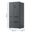 Cecotec Fridge French Door 510L - Energy Efficient & Fast Cooling