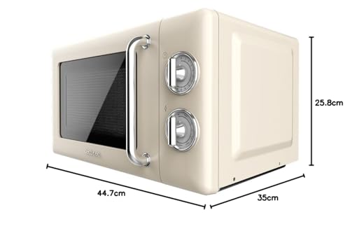 Cecotec ProClean 3110 Retro Beige Microwave With Grill - 20L Capacity