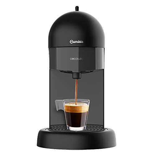 Cecotec Cumbia Capricciosa Black Espresso Maker with stylish design and removable water tank