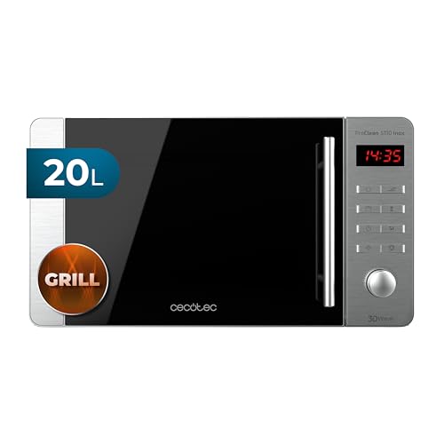 Cecotec ProClean 5110 Stainless Steel Microwave with 20L capacity and elegant design