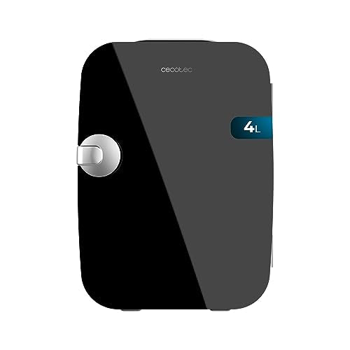 Cecotec Mini Fridge Bolero MiniCooling 4L in sleek black design, compact and portable