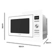 Cecotec GrandHeat 2500 Built-in Microwave With Grill - Perfect for Quick Meals