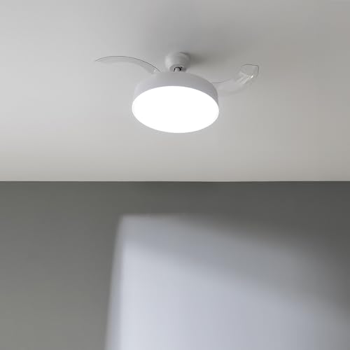 Cecotec EnergySilence Aero 4280 Ceiling Fan With Retractable Blades and Lamp