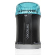 Cecotec TitanMill Electric Coffee Grinder in black with aquamarine accents, showcasing its sleek design and stainless stee...