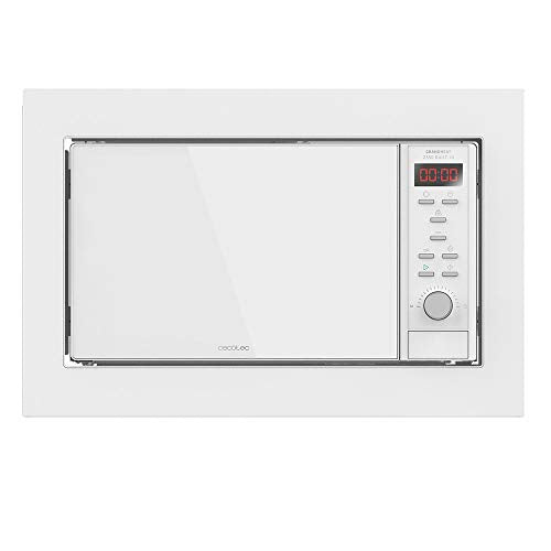 Cecotec GrandHeat 2350 Built-In Digital Microwave in White with Grill and Timer