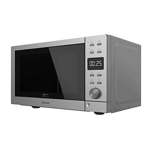 Cecotec GRANDHEAT 2000 Flatbed Steel Microwave with a modern design and spacious interior