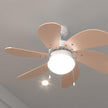 Cecotec EnergySilence 3600 Vision Ceiling Fan - Modern Orange Design With Oscillation