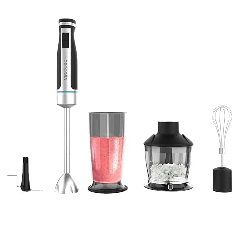 Cecotec PowerGear 1500 XL Pro Hand Blender with XL handle and accessories