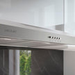 Cecotec 60 cm Wide Bolero Flux CM 602200 Stainless Steel Hood - High Suction Power