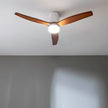 Cecotec Ceiling Fan With EnergySilence Aero 5600 Aqua WhiteDarkWood - 40W, 6 Speed, LED