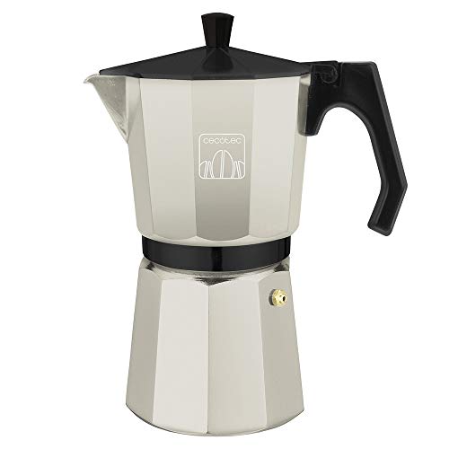 Cecotec Cumbia Mokclassic 300 Espresso Maker in Beige with ergonomic handle