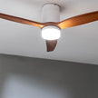 Cecotec Ceiling Fan With EnergySilence Aero 5600 Aqua WhiteDarkWood - 40W, 6 Speed, LED
