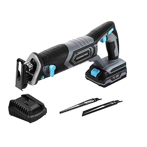 Cecotec CecoRaptor Perfect Quick&Cut Cordless Reciprocating Saw with multicoloured design and included accessories