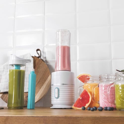 Cecotec Portable Blender for Smoothies Power Titanium 500 - EasyGo With 2 Glasses