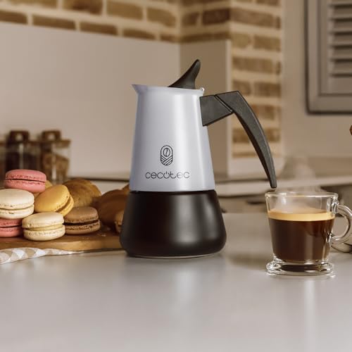 Cecotec Piccolina 400 Italian Coffee Machine - Blue, 200ml Capacity for 4 Cups