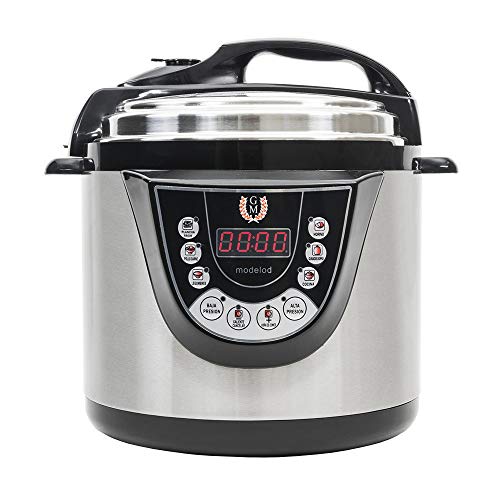 Cecotec Olla GM Model D electric pressure cooker with metallic finish and ceramic material