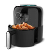 Cecotec Cecofry Pixel 2.5L Oil Free Deep Fryer in black with compact design and touch controls