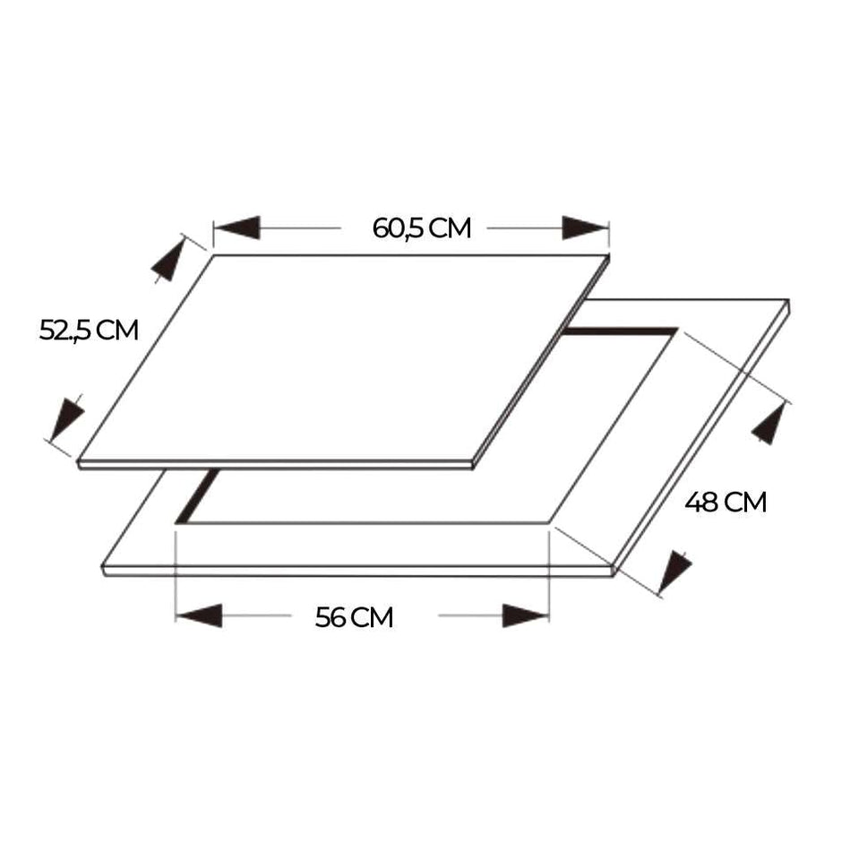 Cecotec Gas Plate 3 Lights for Natural Gas and Butane - Easy to Clean