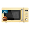 Cecotec Digital Microwave with Grill in Retro Yellow, 20L capacity