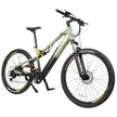 Cecotec Electric Mountain Bike in green with 27.5 inch wheels and dual suspension
