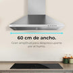 Cecotec Flux PM 604300 Stainless Steel Extractor Hood - Powerful Suction