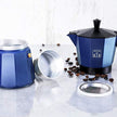 Cecotec Cumbia Mokclassic 300 Blue Aluminium Espresso Maker for 3 Cups - Easy to Clean