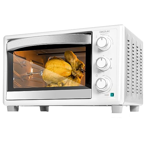 Cecotec BakeundToast 3090 White Gyro Table Stove with rotisserie and convection cooking features