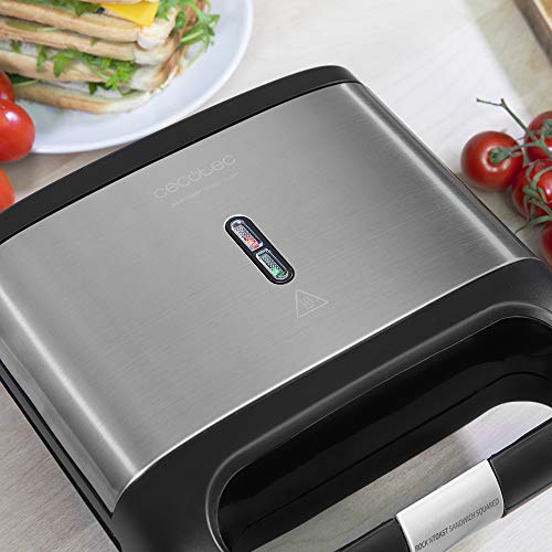 Cecotec Rock'n Toast Squared Sandwich Maker - Perfectly Toasted Sandwiches