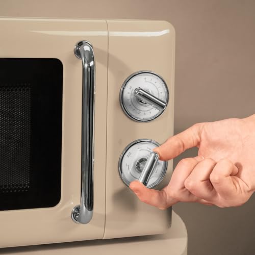 Cecotec ProClean 3110 Retro Beige Microwave With Grill - 20L Capacity