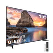 Cecotec QLED 70” Smart TV with a sleek frameless design and vibrant colors