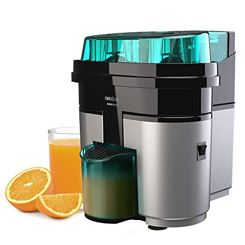 Cecotec EssentialVita Twice Black Electric Juicer with double head and 500 ml glass
