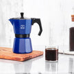 Cecotec Cumbia Mokclassic 300 Blue Aluminium Espresso Maker for 3 Cups - Easy to Clean