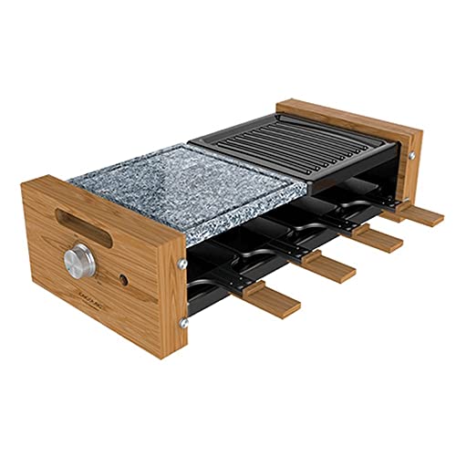 Cecotec Cheese & Grill 8400 with non-stick surface and 8 frying pans
