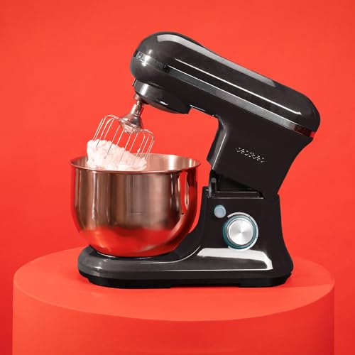 Cecotec Cecomixer Merengue Mixer in black with stainless steel bowl and chrome details