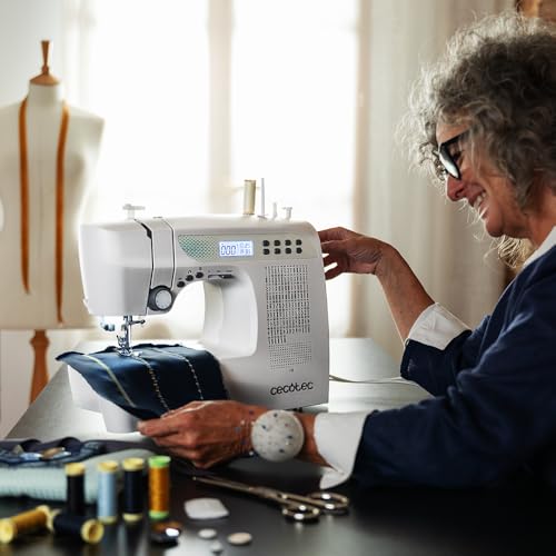 Cecotec BelleCouture 21500 Electric Sewing Machine - 215 Stitches, Expert Level, Digital Motor