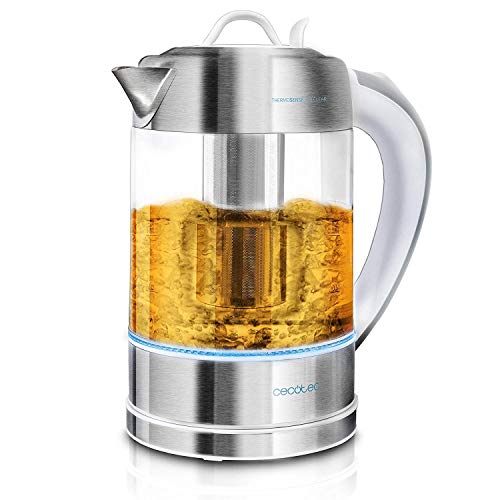 Cecotec ThermoSense 370 Clear Electric Kettle with stainless steel finish and water filter