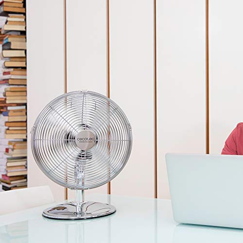 Cecotec EnergySilence 620 RetroDesk Fan - 40W Power, Quiet Operation