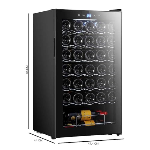 Cecotec Wine Cellar 34 Bottles Bolero Grandsommelier - Adjustable Temperature Control