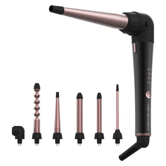 Cecotec SurfCare MultiWaves Curling Iron With 5 Attachments for Versatile Styling