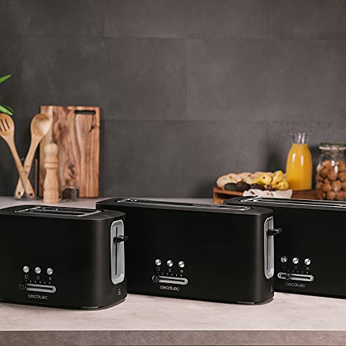 Cecotec Toast & Taste 10,000 Toaster - Extra Wide Slot for Thick Bread