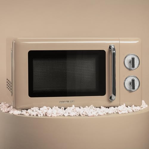 Cecotec ProClean 3110 Retro Beige Microwave With Grill - 20L Capacity