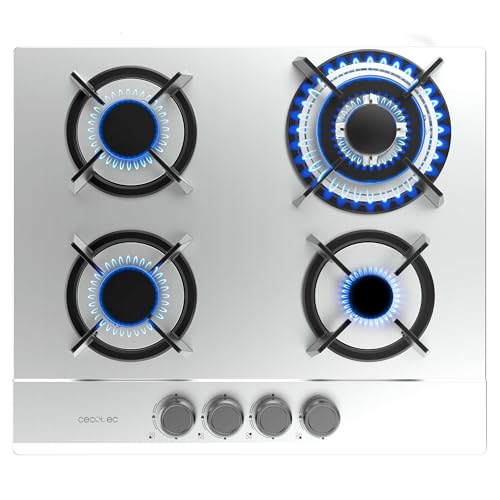Cecotec Bolero Squad G 4200S Gas Stove in stainless steel with 4 burners and WOK burner