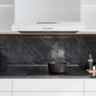 Cecotec 60 cm Wide Bolero Flux CM 602200 White Extractor Hood - High Suction Power