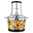 Cecotec Electric Food Chopper Chopbeat 2000 in raw steel rusty finish with glass bowl and stainless steel blades