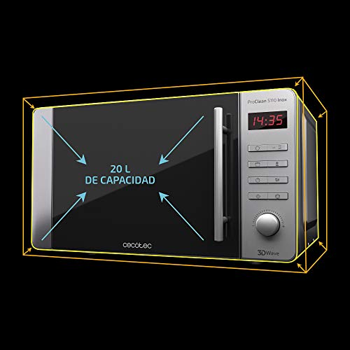 Cecotec ProClean 5110 Microwave With 20L Capacity & 3DWave Technology