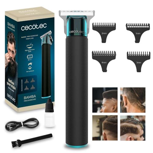 Cecotec Professional Hair Clipper in black with ergonomic design and guide combs
